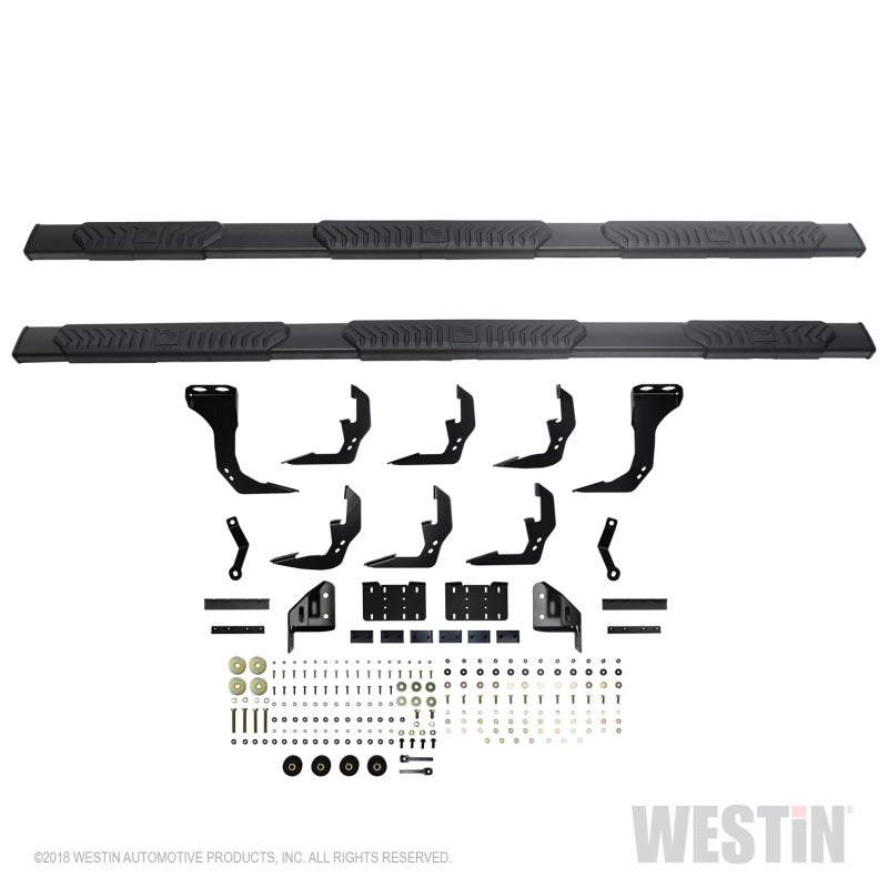 Westin Chevrolet Silverado/Sierra 1500 Crew Cab (6.5ft) R5 Modular Nerf Step Bars - Black