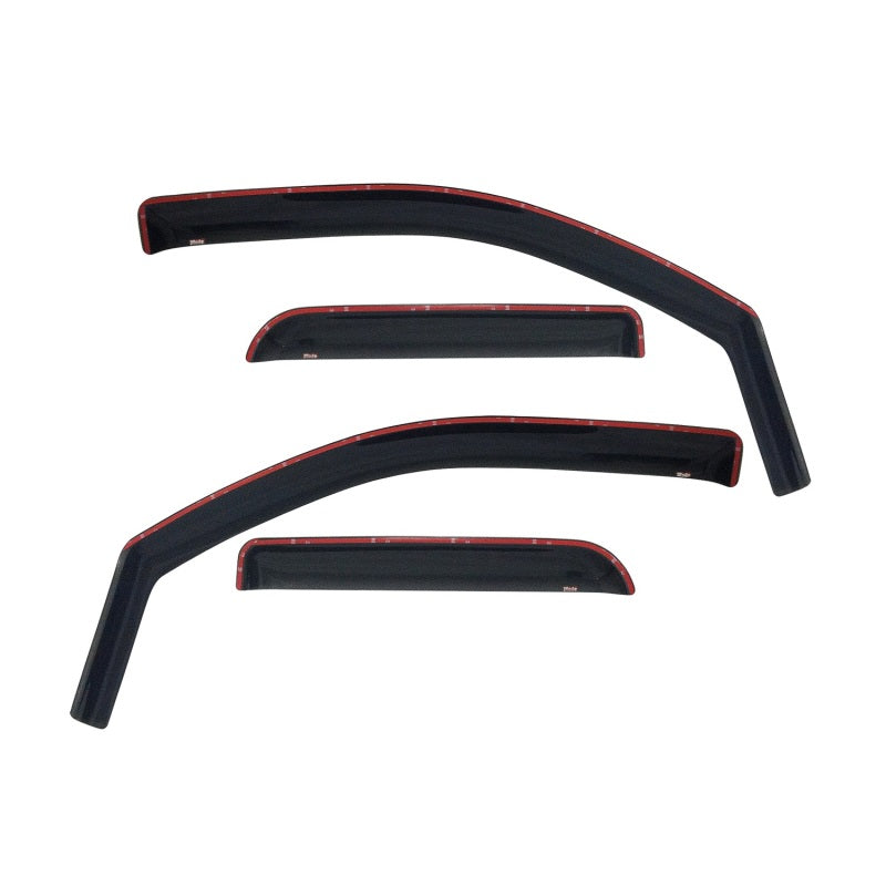 Westin Dodge Ram Quad Cab (4 DR) Wade In-Channel Wind Deflector 4pc - Smoke