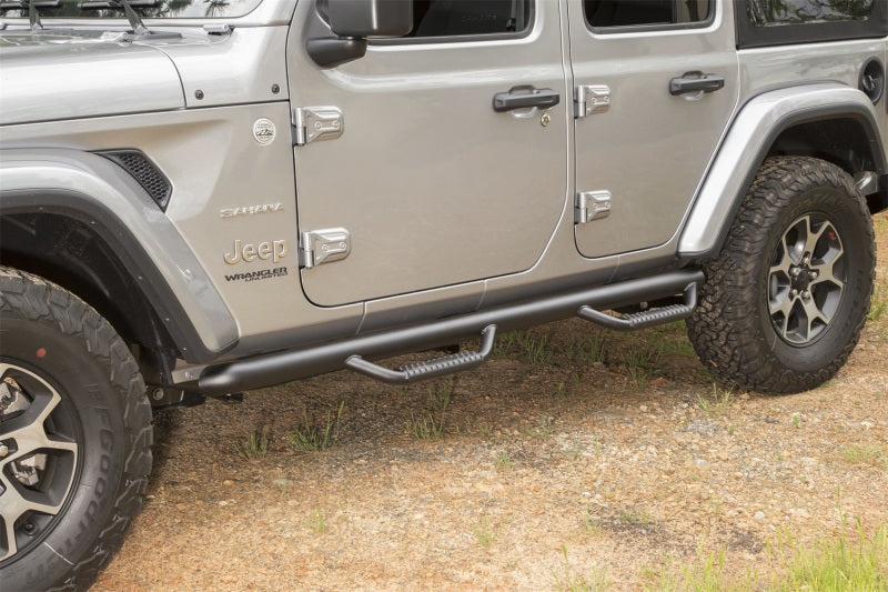 Rugged Ridge Spartan Nerf Bar Textured Black Jeep Wrangler JL 4 Door