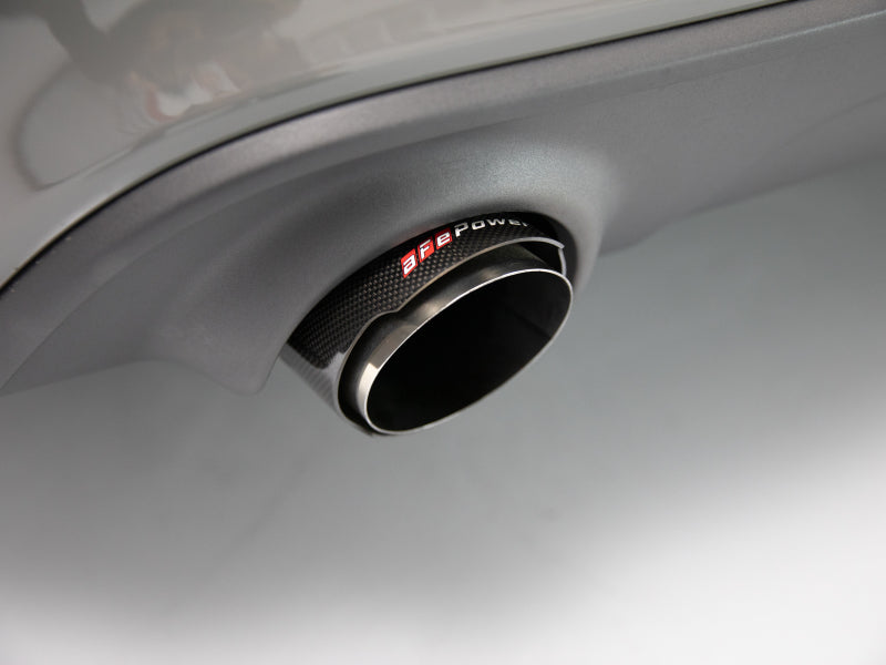 aFe MACH Force-XP 4-1/2in Carbon Fiber OE Replacement Exhaust Tips - 2015+ Dodge Charger/Hellcat