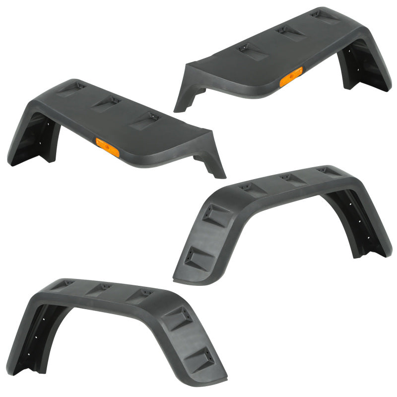 Rugged Ridge Hurricane Fender Flare Kit US Smooth Jeep Wrangler JK