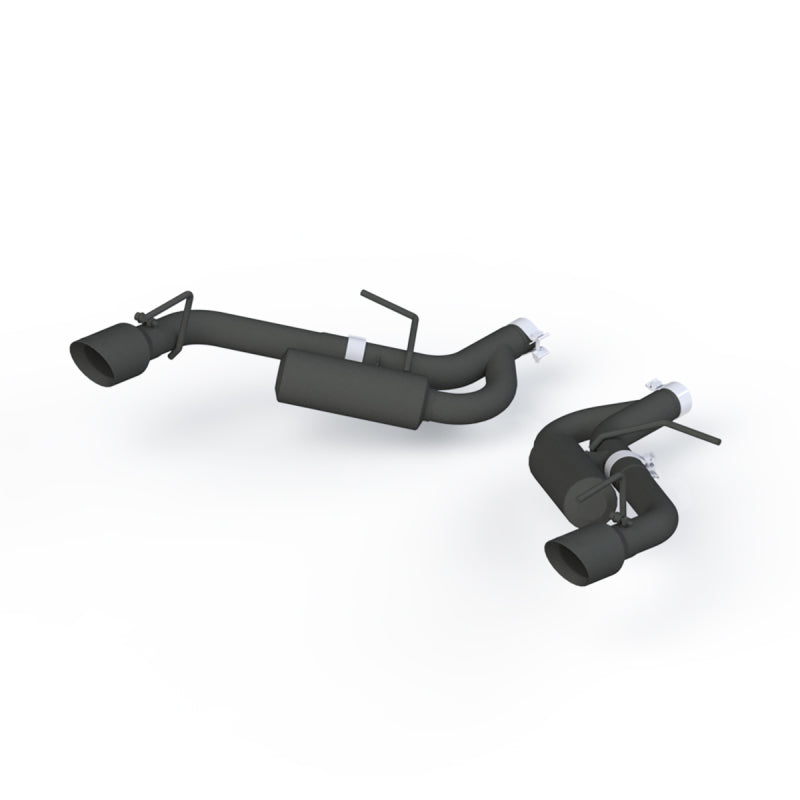 MBRP Chevrolet Camaro 2.5in Black Coated Non NPP Axle Back Exhaust System - 4in Dual Wall Tips