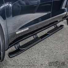Load image into Gallery viewer, Westin 19+ Chevrolet Silverado/GMC Sierra 1500 Double Cab PRO TRAXX 5 Oval Nerf Step Bars - Black