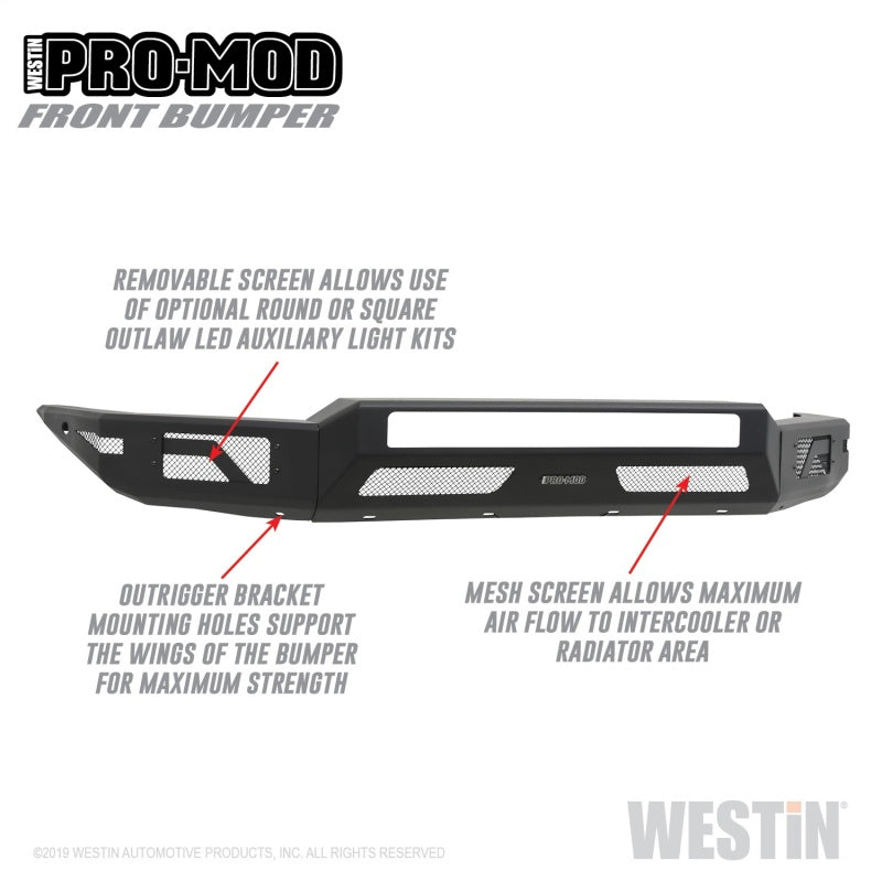 Westin 16+ Toyota Tacoma Pro-Mod Front Bumper
