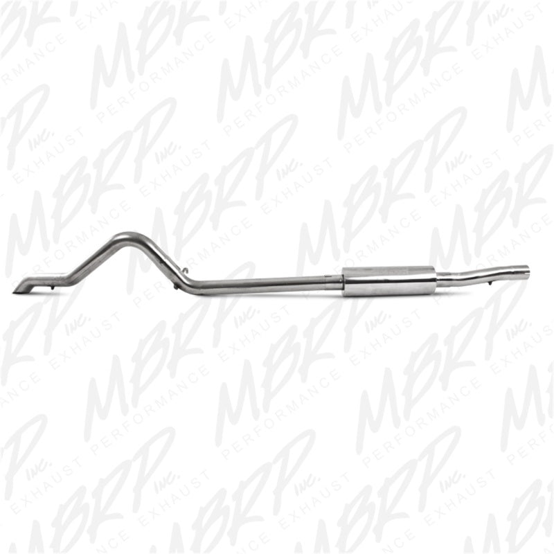MBRP Jeep Wrangler (JK) 3.8L V6 4 dr Off-Road Tail Pipe Muffler before Axle