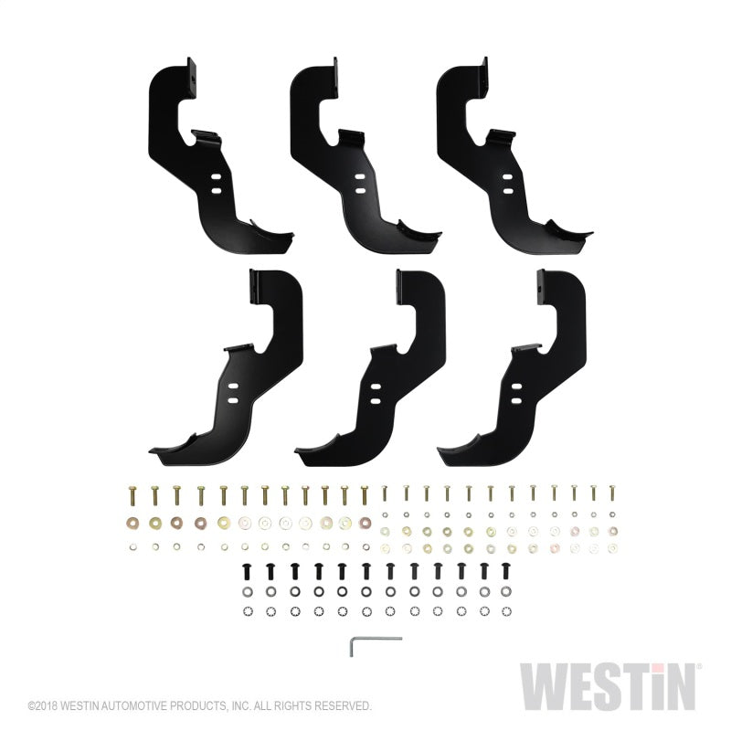 Westin Chevrolet Silverado/Sierra 1500 Crew Cab Non LD PRO TRAXX 4 Oval Nerf Step Bars - SS