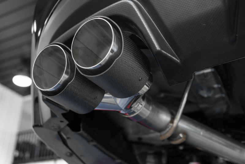 MBRP Subaru WRX 2.0L/STI 2.5L 3in Dual Split Rear Exit w/ 3.5in CF Tips - T304 (Race Version)