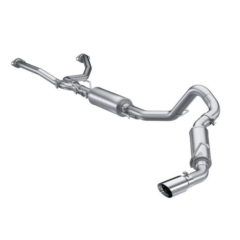 MBRP Toyota Tundra 3.5L Dual Cat-back 4in Single Side Exit Dual Wall Angle Cut Tip - T304