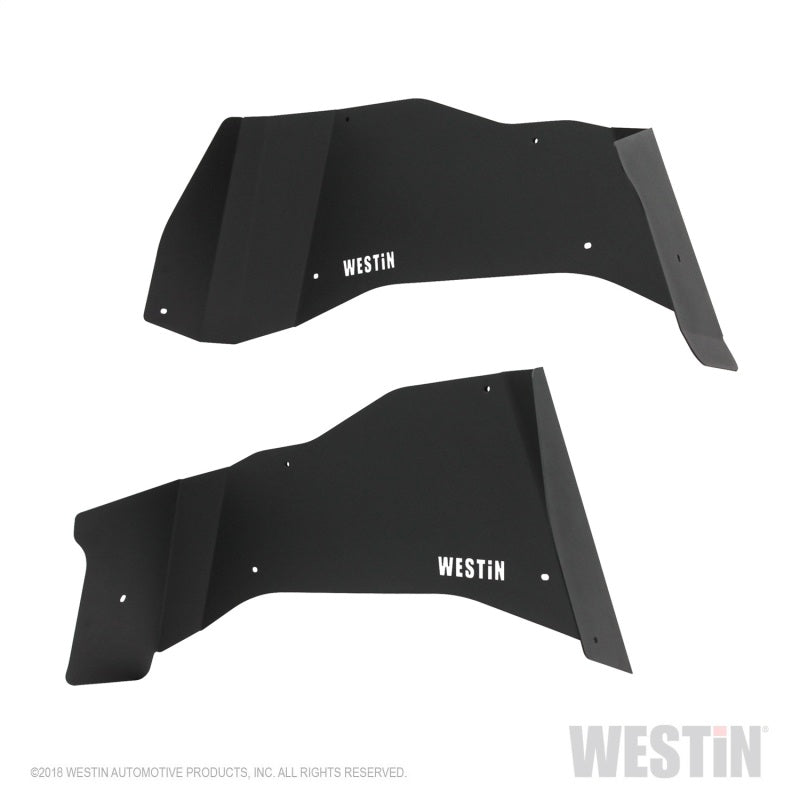 Westin 07+ Jeep Wrangler JK Inner Fenders - Rear - Textured Black