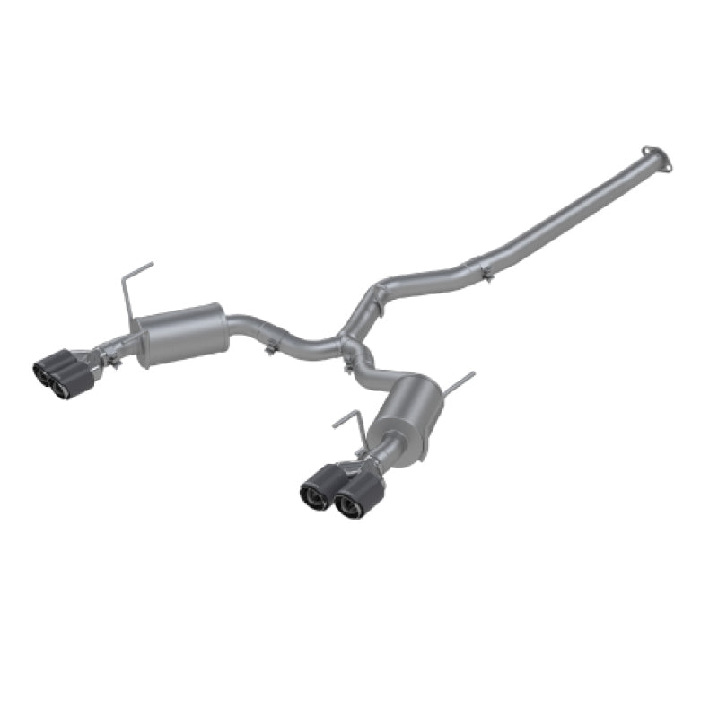 MBRP Subaru WRX 2.0L/STI 2.5L 3in Dual Split Rear Exit w/ 3.5in CF Tips - T304 Street Version
