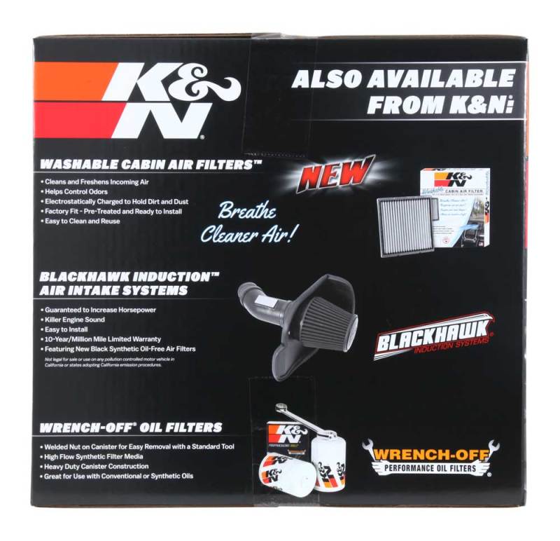 K&N Jeep Cherokee L4-2.4L Performance Air Intake Kit