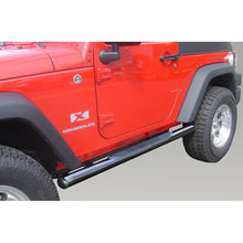Load image into Gallery viewer, Rugged Ridge 3-In Round Side Steps Black 2-Door Jeep Wrangler