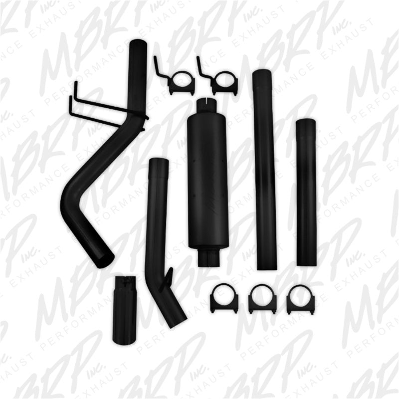 MBRP Dodge Ram 1500 5.7L Cat-Back Single Side AL - Black