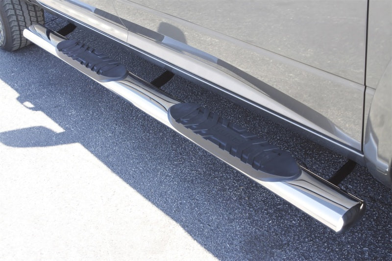 Lund Dodge Ram 2500 Crew Cab 5in. Oval Straight SS Nerf Bars - Polished