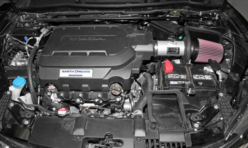 K&N Honda Accord 3.5L V6 69 Series Typhoon Air Intake System - Silver Cold Air Intake Kit