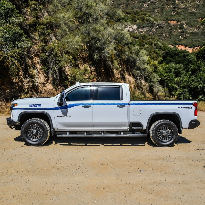 Westin Chevy Silverado 2500 Crew Cab (6.5ft Bed) R5 M-Series XD W2W Nerf Bars - Textured Black