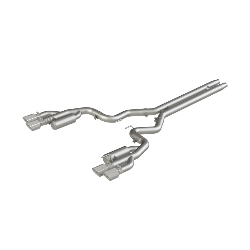 MBRP Ford Mustang GT 5.0 3in Cat Back Quad Tip Race Version - T304