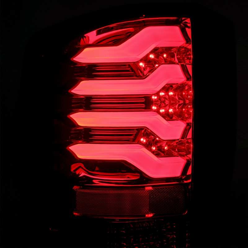 AlphaRex 14-19 Chevrolet Silverado 1500 PRO-Series LED Tail Lights Red Smoke