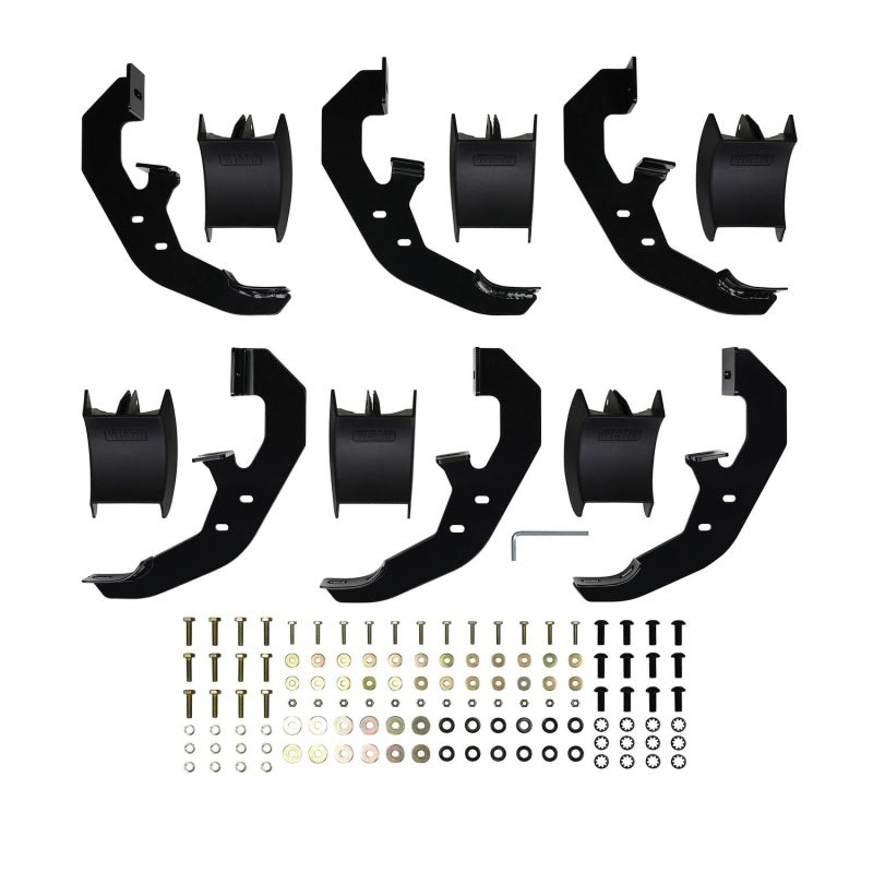 Westin 19+ Chevrolet Silverado/GMC Sierra 1500 Double Cab PRO TRAXX 5 Oval Nerf Step Bars - Black