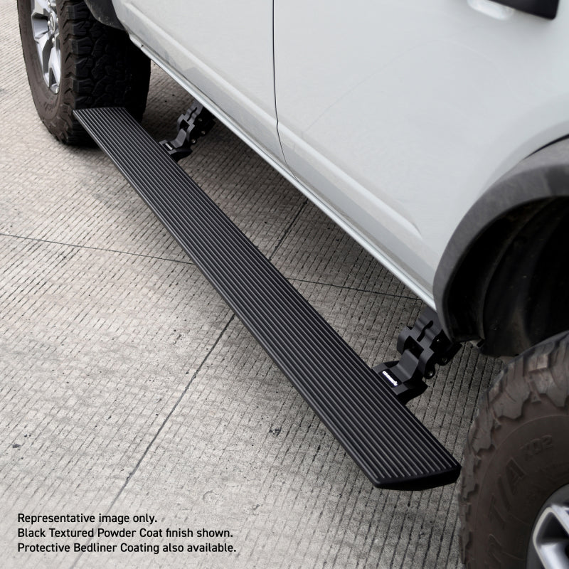 Go Rhino Ford F-250/350 Super Duty Super Cab 4dr E-BOARD E1 Running Board Kit - Bedliner Coat