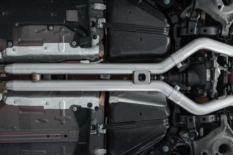 MBRP Ford Mustang GT 5.0 3in Dual Split Rear Cat Back w/ Quad 4.0in Dual Wall Tips- T304