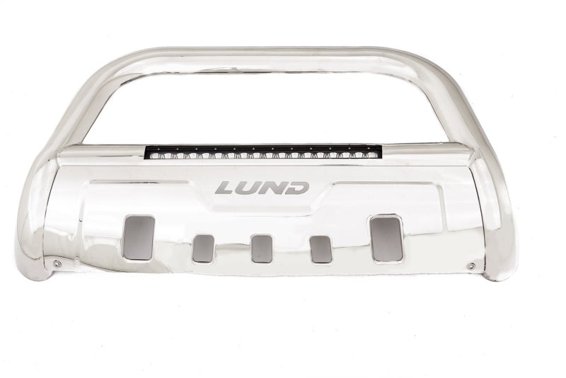 Lund Chevrolet Silverado 1500 (Excl. 2019 LD)  Bull Bar w/Led Light Bar - Polished