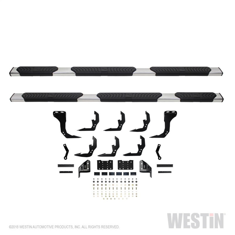 Westin Chevrolet Silverado/Sierra 1500 Crew Cab (5.5ft) R5 Modular Nerf Step Bars - SS