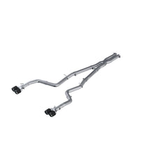 Load image into Gallery viewer, MBRP Dodge Challenger 5.7L HEMI SS 3in Quad Split Rear Exit w/ Carbon Fiber Tips - T304
