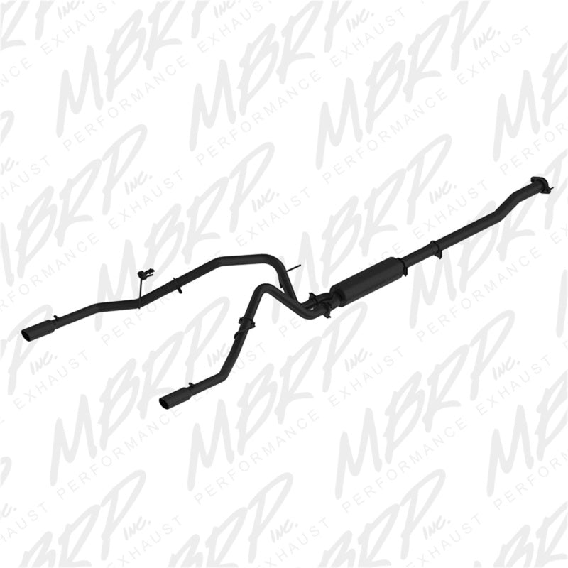 MBRP Ford F-150 V6 Ecoboost Black Coated 2.5in Cat-Back Dual Rear Exit Exhaust System