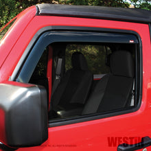 Load image into Gallery viewer, Westin Jeep Wrangler JL Wade In-Channel Wind Deflector 2pc - Smoke