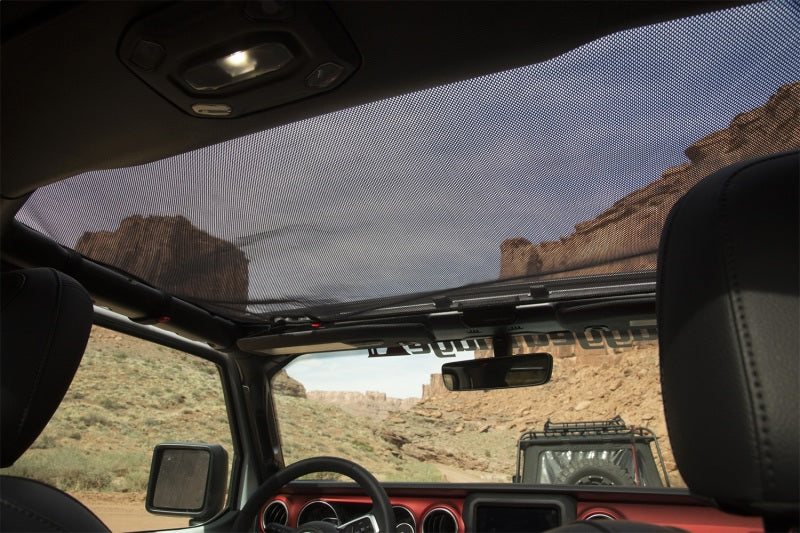 Rugged Ridge Eclipse Sun Shade Black Front Jeep Wrangler JLU/JT