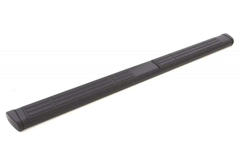 Lund Chevy Silverado 1500 Ext. Cab 6in. Oval Straight Black Nerf Bars - Black