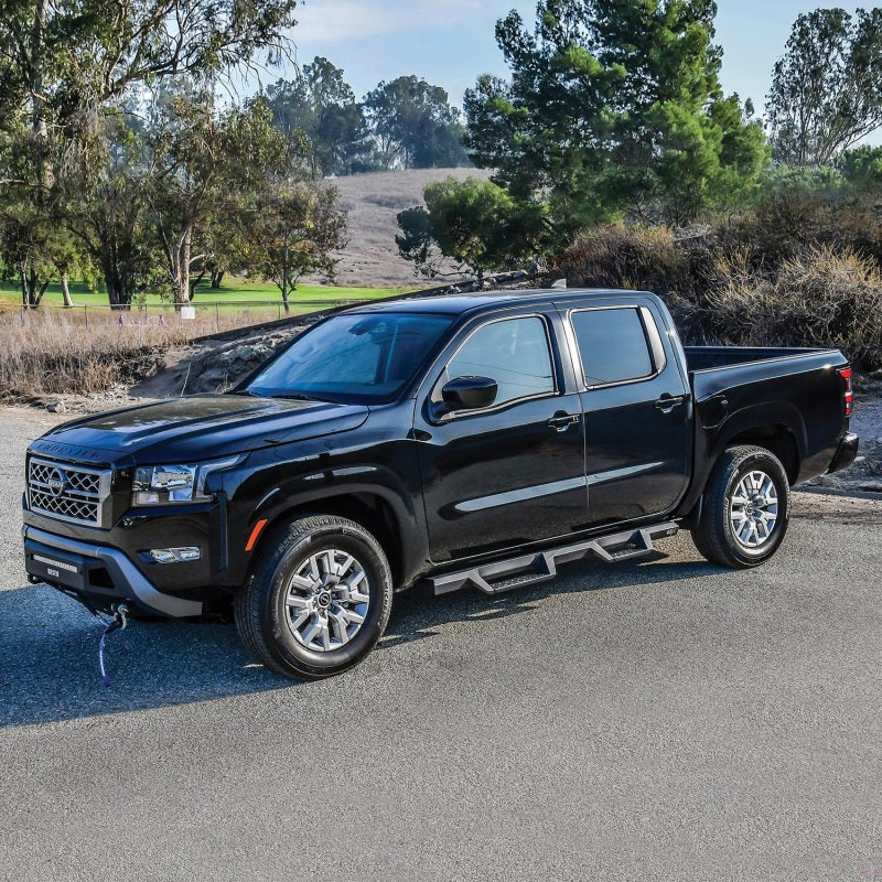 Westin Nissan Frontier Crew Cab Pickup HDX Drop Nerf Step Bars - Textured Black