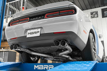 Load image into Gallery viewer, MBRP Dodge Challenger RT 5.7L T304 SS 3in Dual Rear Cat-back CF Quad Tips - Street