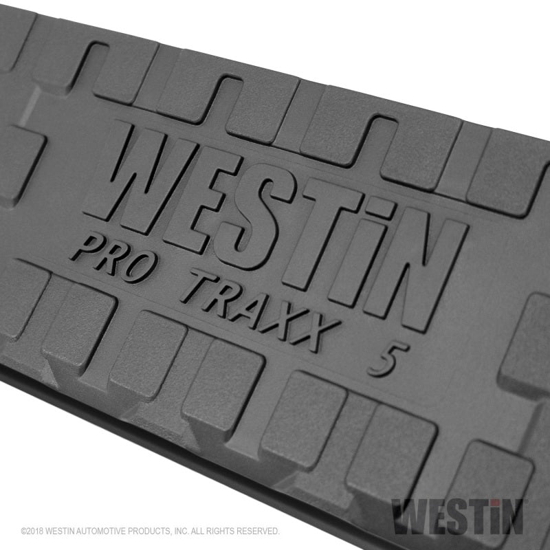 Westin Chevrolet Silverado Crew Cab w/ 6.5ft Bed PRO TRAXX 5 W2W Oval Nerf Step Bars - Black