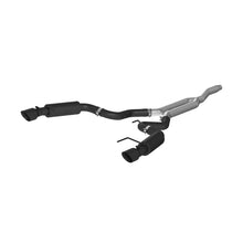 Load image into Gallery viewer, MBRP Ford Mustang EcoBoost 2.3L Black 3in Cat Back Dual Split Rear Exit (Race Version)