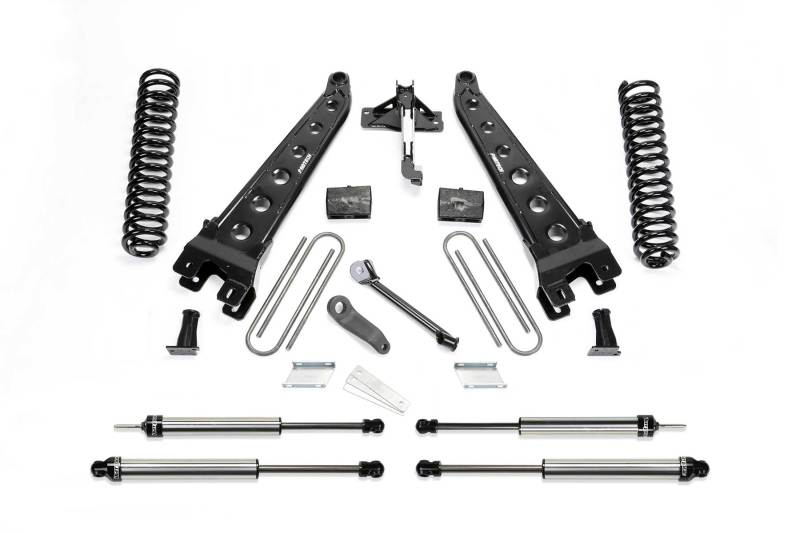 Fabtech 17+ Ford F250/F350 4WD Gas 4in Rad Arm Sys w/Coils & Dlss Shks