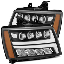 Load image into Gallery viewer, AlphaRex 07-14 Chevy Avalanche NOVA LED Proj Headlights Plank Style Matte Black w/Activ Light/DRL