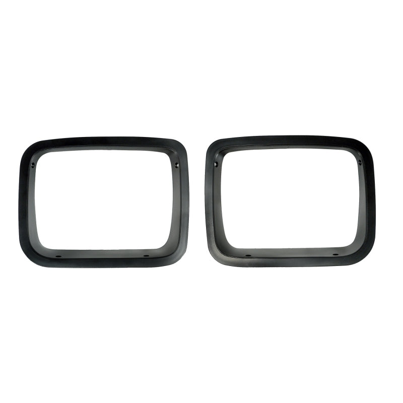Rugged Ridge Headlight Bezels Black Jeep Wrangler YJ