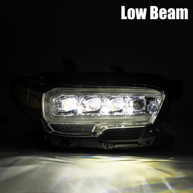 AlphaRex 16+ Toyota Tacoma NOVA LED Projector Headlight Plank Style Alpha Black w/Activation Light