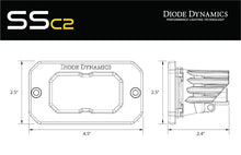 Load image into Gallery viewer, Diode Dynamics Stage Series 2 In LED Pod Sport - Yellow Fog Flush ABL (Pair)
