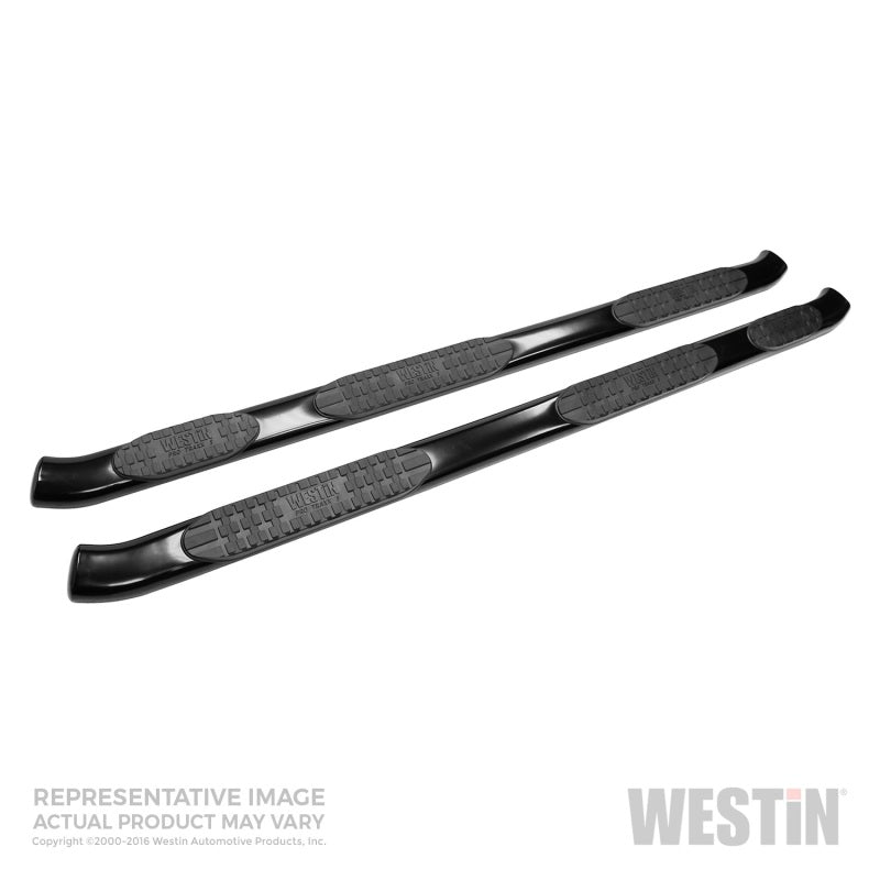 Westin Ford F-250/350/450/550 Crew (8 ft bed) PRO TRAXX 5 WTW Oval Nerf Step Bars - Blk