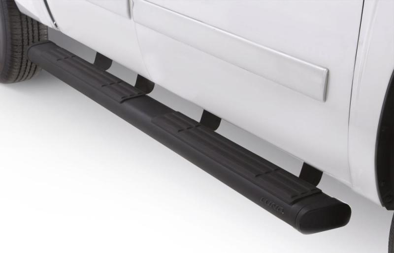 Lund Chevy Silverado 1500 Crew Cab 6in. Oval Straight Black Nerf Bars - Black