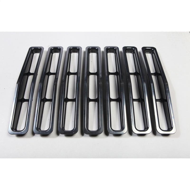 Rugged Ridge Grille Inserts Black Jeep Wrangler YJ