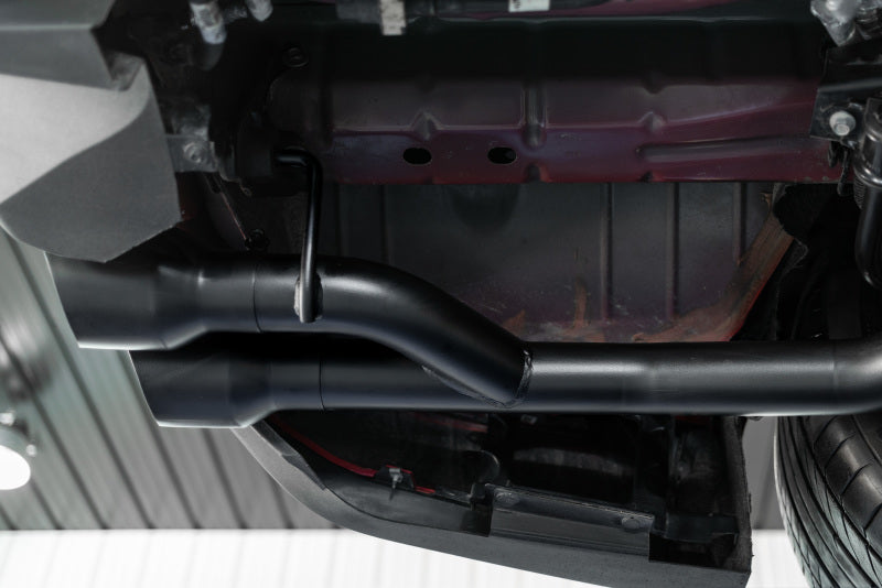 MBRP Ford Mustang GT 2.5in Black Coated Non Active Dual Axle Back Exhaust - 4in Dual Wall Tips