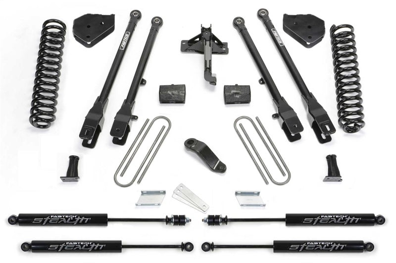 Fabtech 19+ Ford F450/550 4WD Diesel 6in 4Link Sys w/Coils & Stealth