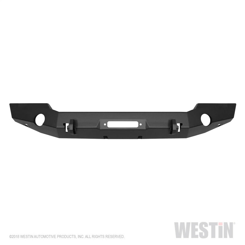 Westin 18+ Jeep Wrangler JL WJ2 Full Width Front Bumper - Textured Black