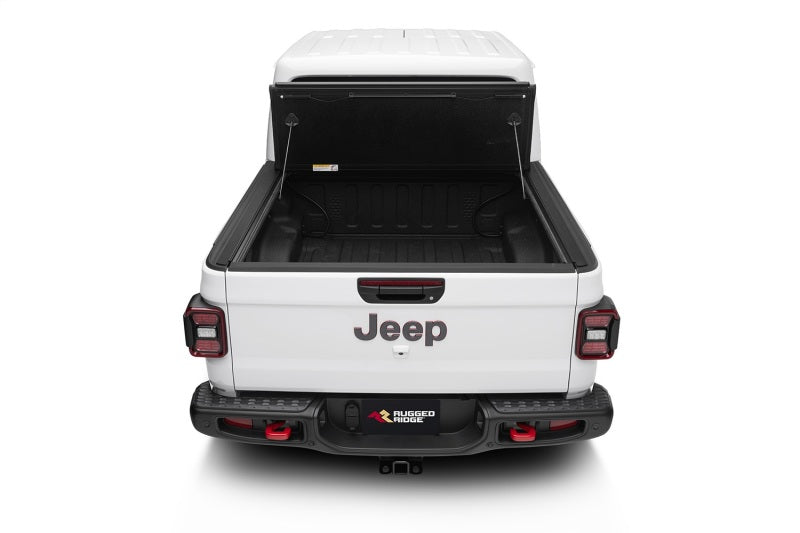 Rugged Ridge Armis Hard Folding With LINE-X Bed Cover JT