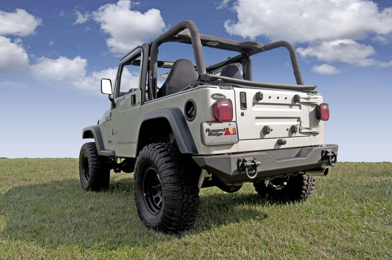 Rugged Ridge XHD Rear Bumper Jeep CJ / Jeep Wrangler