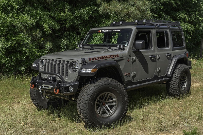 Rugged Ridge Roof Rack with Basket Jeep Wrangler JL 4Dr Hardtops